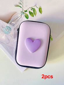 Cartoon Creative Anti-Fall Zipper Bag For Data Cables, Chargers, Earphone Wires And Other Electronic Accessories Storage Cable Organizer - Color - View 16