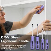 ACOSEA Purple Tool Set223Piece Tool Sets For Women Tool Kit With 13Inch Wide Mouth Open Purple Tool Bag The Basic Tool Set Is Perfect For Home Maintenance PURPLE