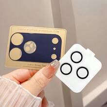 9D Tempered Glass Camera Lens Protector, Suitable For IPhone 17 Pro/17 Pro Max, Ultra-Thin Anti-Scratch, Auto-Adsorption, Anti-Fingerprint, Multiple Colors Available, Set Combination - Multicolor - View 4