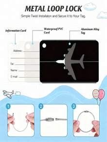 بطاقة تعريف الأمتعة من سبيكة الألومنيوم، بطاقة أمتعة مقاومة للماء، بطاقة ذات نمط طائرة بسيط، بطاقة صعود الطائرة، بطاقة أمتعة مع حلقة من الفولاذ المقاوم للصدأ، بطاقة تعريف للسفر، هدايا أعمال، بطاقة شنق عند تسجيل الوصول، صندوق معدني، بطاقة أمتعة