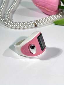 Contador de anillos portátil, contador de dedos electrónico, mini contador, contador de color de caramelo de dos tonos, adecuado para deportes al aire otros usuarios, ligero y portátil, escenarios de uso versátiles, aplicable para recitación, conteo de oraciones / 1 cuerda/12 cuerdas de cuentas de oración islámicas, 99 cuentas de perlas de vidrio falso, adecuado para pulseras de oración y alabanza árabe, estilo con borla, se puede usar para el recuento de recitación de oraciones, uso diario y decoración - Multicolor - Ver 21