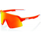 Tròng kính tráng gương nhiều lớp màu đỏ Hiper - Soft Tact Neon Orange