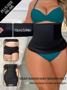 1 件加大码腰部训练器，超宽支撑，缓解背痛，可调节压缩，专为女性设计 - 黑色 - 查看 6