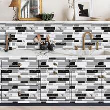 Wall Paper - Grey Mosaic Brick - View 11
