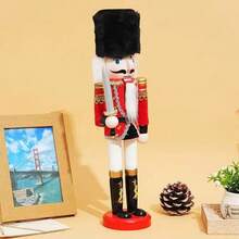 1-Piece 11.81-Inch Christmas Decoration Collectible Nutcracker Set - Traditional Handcraft Christmas Decorations, No Electricity Or Batteries Required - Suitable For Living Rooms, Bedrooms - Traditional Handcraft Christmas Decorations, No Electricity Or Batteries Required - Suitable For Living Rooms, Bedrooms Home Decor Room Decor Winter Christmas Decorations Home Christmas Gifts Christmas Decor