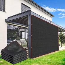 YUHOHO Malla Sombra 90% Raschel Negro 6mx4m Reforzada,Rollo de Malla Sombra Plantación Enc Negra para Exterior, Jardín, Sombreado de Piscinas, Invernadero, Sombreado de Plantas y Flores (6M*4M) - 1 - Ver 10