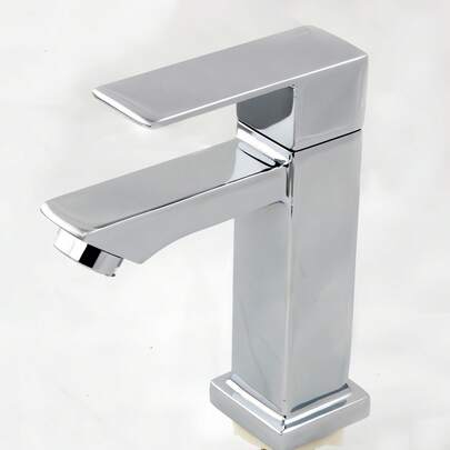 1 Pc Banheiro Inox Monocomando Moderna Abs Luxo  De Volta Cromo Premium Torneira Banheiro Inox