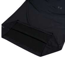 Under Armour UA Rush Seamless Legacy LS 男士休闲柔软舒适圆领长袖T恤，修身日常打底衫，1379282-001 - 黑色 - 查看 6