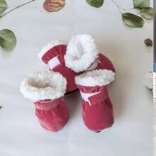 Plush Lined Soft Bottom Pet Shoes, Windproof And Warm Snow Boots