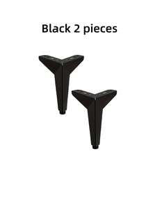 4 Confezioni di gambe per mobili in stile moderno, alte 12 cm / 4,72 pollici, adatte per l' assemblaggio fai-da-te o la sostituzione di comodini e altri mobili - in materiale metallico