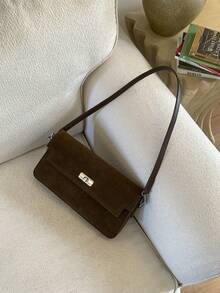2025 New Vintage Elegant Mara Leather Matte Shoulder Bag, Niche Design Small Square Underarm Bag