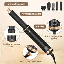 UKLISS 2026 升级版 5 合 1 热风造型器 - 多功能美发工具，配有可更换刷头，男女皆宜的理想礼品套装，独特的美容礼品之选 - 英規插(220-240V) - 查看 7