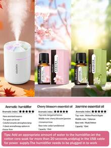 1 x 180毫升车载加湿器，黑色车载空气清新剂，带浪漫彩色氛围灯，黑白两色可选，2种工作模式，自动关机功能，兼容精油，五合一超声波香薰机，5套精油套装，适用于汽车、客厅、卧室、浴室、植物、宠物房、办公室、大房间，需电源适配器 - 黑與白 - 查看 26