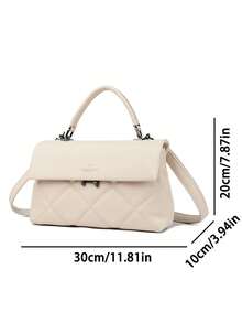 高品质女士单肩包，真皮奢华手提包，2025款设计师单肩斜挎包 - 白色 - 查看 4