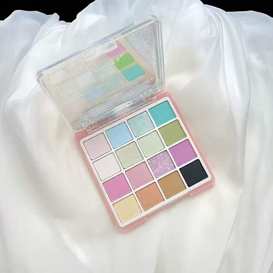 [Phấn mắt 16 màu] Bảng phấn mắt 16 màu sống động | Lớp phủ lì & lấp lánh, Sắc cầu vồng san hô, Sắc tố phong phú cho đôi mắt ấn tượng, Quà tặng Giáng sinh, Quà tặng đám cưới, Quà tặng ngày lễ tình nhân - Mảnh duy nhất - Xem 1