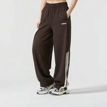 Adidas 2025 New Women's Casual Loose Wide Leg Versatile Pants - Brown - View 2