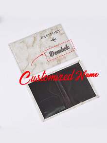 Customizable Mini Passport Holder, Travel Document Organizer And Card Case, Suitable For Gifts And Daily Use, Fashionable And Durable, Ideal For Travel And Business, Great For Family, Friends, Couples, Birthday, Holiday, Christmas Gifts - Pink - View 8