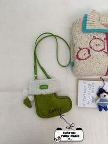 Personalized Customization Is Key. This Crossbody Bag Features A Shoe-Shaped Design, Is Soft And Cute, And Stylish. It Can Be Customized With Your Name And Is Available In Multiple Colors. You Can Also Print Your Name Or Holiday Greetings To Create A Truly Unique Bag.