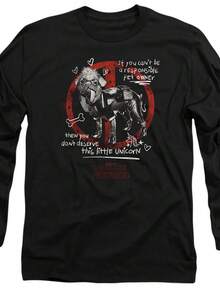 Deadpool Wolverine Unicorn Dogpool Long Sleeve T-Shirt S-2XL, Black - Black - View 1