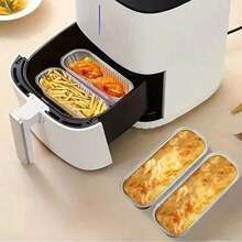 10pcs/50pcs/100pcs, Tin Box, With Lid, Bread Baking Tray, Air Fryer, Oven-Specific, Disposable Rectangular Aluminum Foil Baking Tray Container, Cupcake Container Packaging, Cheesecake Cream Pudding Small Bowl