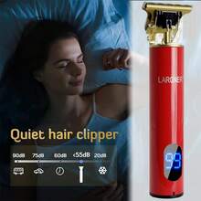 LARGNER LARGNER 4 In1 RED Hair Cutting Grooming Kit Professional Hair Clippers And Shaver Set Cordless Beard Trimming For Men, Rechargeable Barber Clippers Set Men Electric Foil Shaver Suitable For Christmas Gift,Halloween New Year's Christmas Gifts