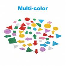 Foam Stickers, EVA Self Adhesive Glitters Foam Shape Sticker Craft Supplies For Scrapbook Card DIY Making Home Decor - 幾何風格120Pcs - 查看 3