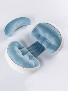 U-Shaped Adjustable Pregnancy Pillow, Multifunctional Pregnancy Support Cushion Suitable For Back, Leg, Belly, Whole Body Comfort, Soft Polyester Fiber, Suitable For Side Sleeping - Multicolor - View 11