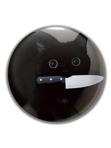 1 Stück 4,4 cm/1,73 Zoll Sicherheitsnadel Abzeichen mit witzigem Muster, Knopf Brosche, geeignet zum Anbringen an Kleidung, Taschen, Rucksäcken, lustiges Geschenk für Freunde und Familie