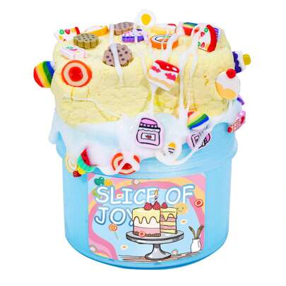 6oz DIY Clay Handmade Slime, Cake Theme Modeling, Soft Bubble Texture, Stretchable Squeeze Stress Relief Toy