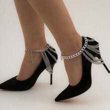 Fashionable And Elegant Tassel Ladies Multi-Layer Anklets, Women's Boot Chains, Shoe Chains, Heel Chain Accessories - 金色 - 查看 2