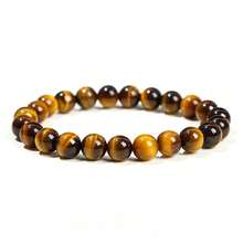 1pc 6/8/10mm Natural Stone Beaded Bracelet, Bohemian Style Tiger Eye/Amethyst/Agate Healing Stone Bracelet, Layerable Colorful Handmade Jewelry For Women - Multicolor - View 38