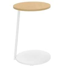 Round Coffee Tables Set Of 2, Nesting Tables With Storage Space And Unified Style Design, Small Coffee Tables, Side Table, Light Rustic Oak -By GeoTower - Light Rustic Oak - View 9