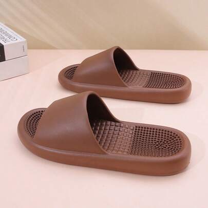 Pantoufles de massage pour hommes avec semelle texturée et douce, polyvalentes pour la maison, la salle de bain, le bureau, à enfiler