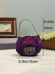 Halloween 3D Pumpkin Trick Or Treat Bag - Spooky Ghost Atmosphere Prop And Gift