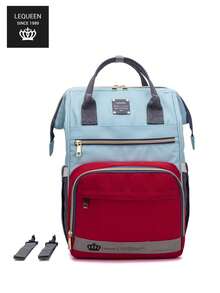 LEQUEEN 1 buah Tas Mummy Kain Oxford dengan Banyak Kompartemen, Tas Popok Ibu Hamil Kapasitas Besar untuk Bepergian, Desain Ransel Cocok untuk Wanita Hamil - MultiWarna - View 20