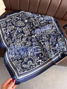 1 pieza Pañuelo con estampado de paisley, pañuelo versátil para la cabeza/cuello/cabeza para uso diario - Multicolor - Ver 3
