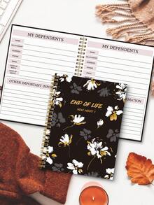 Before Life Plan - 5.7x8.1 Inch Funeral Organizer With Letter To Loved Ones, Care Guide And Wish Page, Important Document Section Back To School