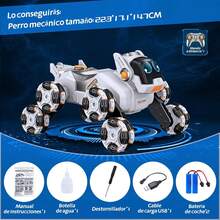 TendenciaPTHTECHUS Coche de Control Remoto para niños, 8 Ruedas 8WD Recargable, 2.4GHz RC Coche de derrape con Luces LED y música, Giro 360 ° , Regalo Ideal para Navidad Juguete (Blanco)Calidad premium - Azul - Ver 2