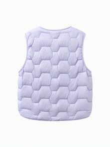 Balabala 2025冬季女童轻薄羽绒背心，防水保暖 - 風信紫 - 查看 5