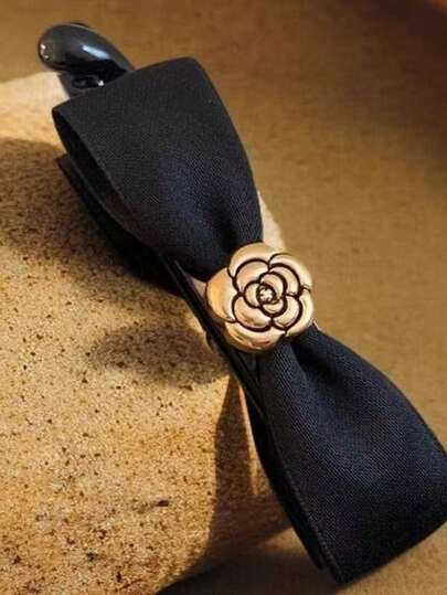 1pc Solid Color Casual Versatile Daily Hair Clips, Hair Slide, Hair Barrettes