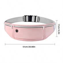 1pc Sports Waist Pack, Reflective Running Fanny Pack For Marathon, Outdoor Cycling, Can Hold Water Bottle, Adjustable Waterproof Waist Bag Sport Bag For Sports For Fitness For Exercise Travel Bag For Vacation For Women For Men Travel Essential Belt Bag For Running For Hiking