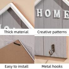 2 Massivholzhaken – geeignet für Garderobenhaken im Eingangsbereich und Schlüsselboxen an der Wand.