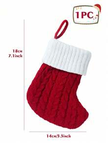 1 pieza Calcetín navideño de punto rojo de 10 pulgadas, calcetín colgante con letras en inglés y copos de nieve, para decoración de fiestas navideñas 2026, suministros y decoración de habitaciones navideñas, calcetín navideño personalizado con inicial, decoración navideña del hogar y familiar, adorno del árbol de Navidad, paquete de regalos sorpresa de Nochebuena, disfraces y favores de fiesta navideña