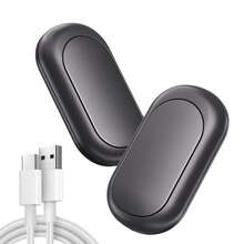 2 pièces Capacité totale 2000 mAh Réchauffe-mains magnétique portatif à chauffage rapide avec batterie longue durée et trois niveaux réglables. Chauffe-mains électrique réutilisable de taille paume portable avec grandes poches. Un incontournable pour les voyages, les cadeaux de Noël, les activités de plein air, la chasse, le golf, les déplacements, le camping et un accessoire de réchauffement hivernal indispensable pour les femmes et les hommes. Cadeaux de Noël, Réchauffe-mains, Cadeaux pour hommes, Remplissages de bas de Noël, Réchauffe-mains rechargeables