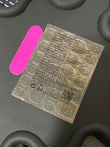 Each Set Includes 10 Pieces Of Handcrafted Y2K Coffin-Shaped Acrylic Nails In A French Design, Adorned With Rhinestones, Flower Petals, And Striped Patterns. Available In Multiple Tones And Nude Shades, With 3 Sizes To Fit. Perfect For Parties, Galas, And Daily Wear, And Comes With A Nail Tool Kit. An Ideal Gift For Women And Girls-Press-On Nails (Worn Nails).