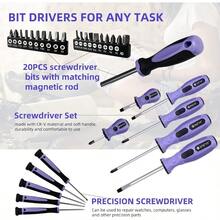 ACOSEA Purple Tool Set223Piece Tool Sets For Women Tool Kit With 13Inch Wide Mouth Open Purple Tool Bag The Basic Tool Set Is Perfect For Home Maintenance PURPLE