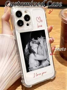 1pc Customized Black Phone Case, Compatible With IPhone 16 Pro Max/17 Pro Max/17 Air/17/16 Plus, S25 Ultra/S25 Plus/S25, Redmi And Other Models, Seasonal Selection, A04 A04E A05 A05S A06 A07 A10S A11 A12 A13-4G/5G A14 A15 A16 A17 A20/A30 A20S A21S A22 4G A22 5G A23 A24-4G A25 A26 A31 A32 - Clear - View 1