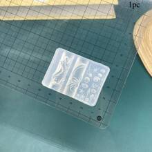 1 件硅胶环氧树脂美甲模具 - 花瓣/钻石、星形和十字形/可爱橙色、樱桃、苹果和梨形/美人鱼、海星/圆形宝石/贝壳和珊瑚礁/莲花鱼设计，耐用且易于清洁，非常适合 DIY 美甲和修脚、创意美甲装饰、美甲用品、美甲配件、DIY 珠宝铸造技术、优雅的指甲设计、易释放材料