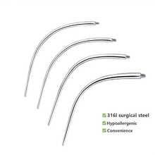 3pcs/Set 18G/16G/14G Hypoallergenic Stainless Steel External/Internal Thread Curved Barbell Tapered Body Piercing Jewelry Insertion Tool Kit, Suitable For Ear/Nose/Lip/Eyebrow/Navel/Tongue Piercing And Stretching