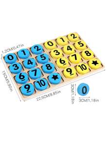 全新数字战斗桌面游戏，儿童和幼儿数字识别早教认知木制玩具